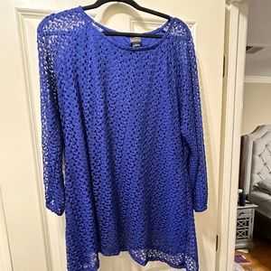 Royal blue blouse